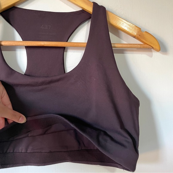 437 The Essentials Sports Bra in Espresso Large - Picture 3 of 7